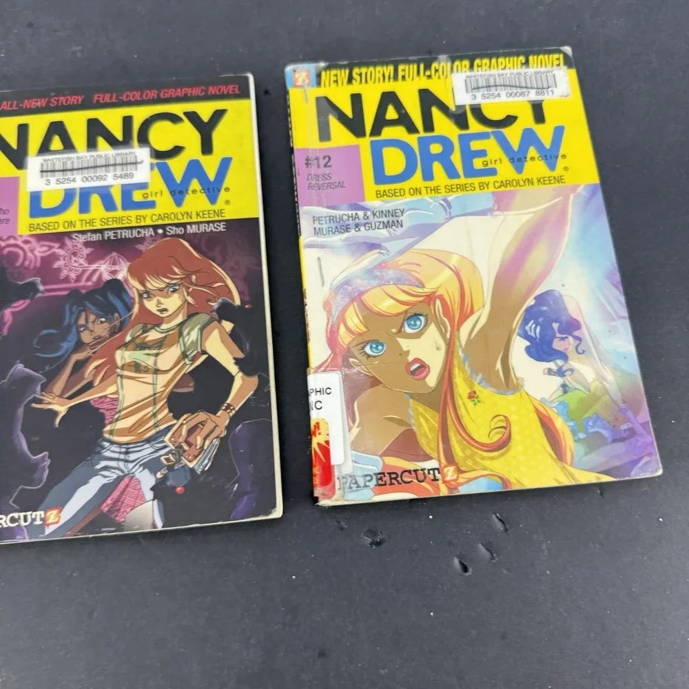Nancy Drew Graphic Novel Lot #4 & #12 PaperCutz PB Library Edition Carolyn Keene